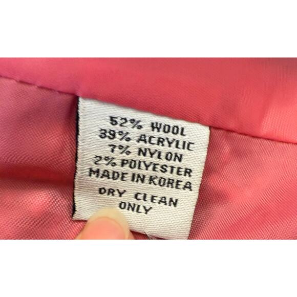 Emanuel Ungaro Size 14 Womens Pink Tweed Blazer Jacket - Picture 4 of 16